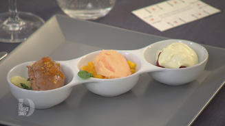 Dunkle Mousse mit Chili