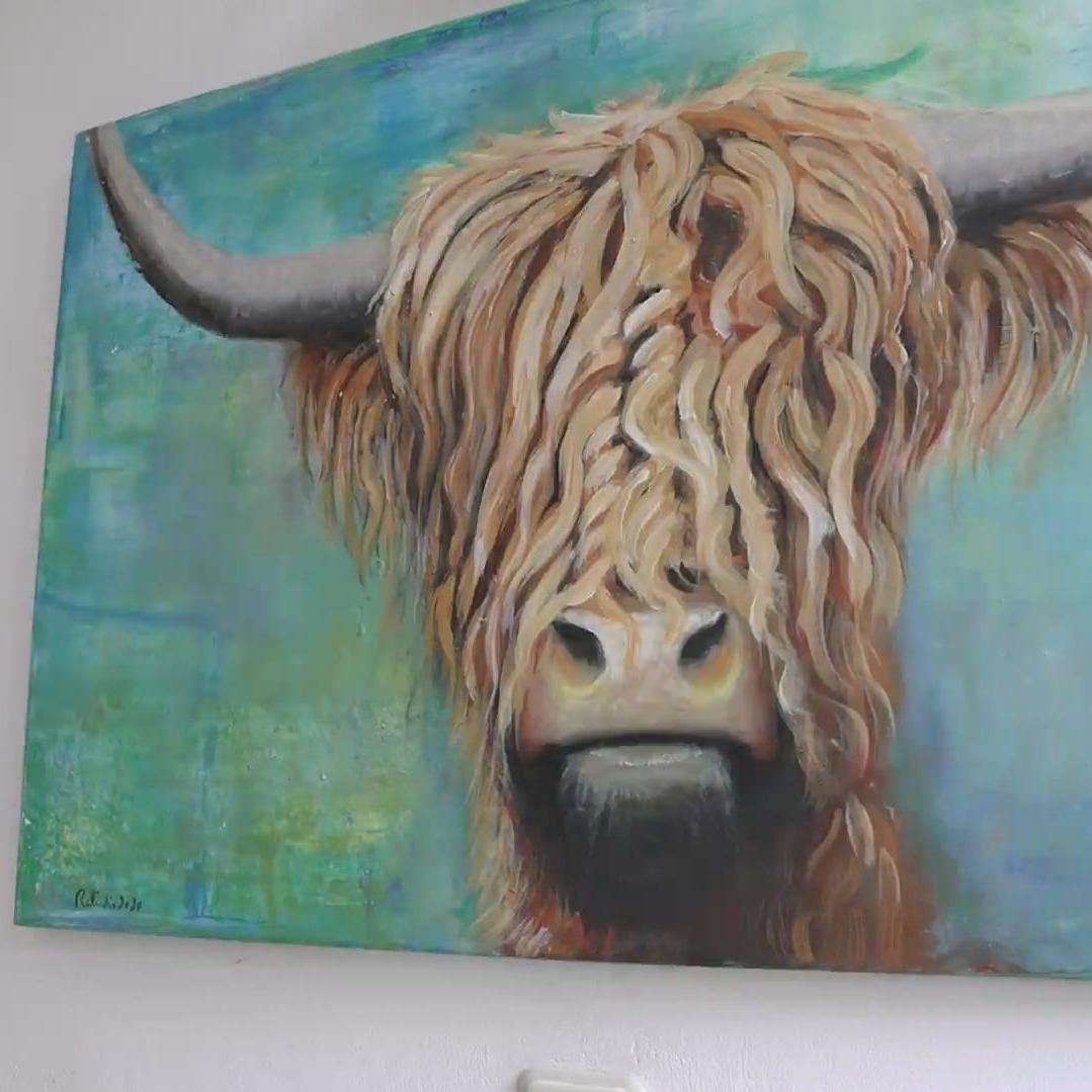Relindis' Rind an der Wand