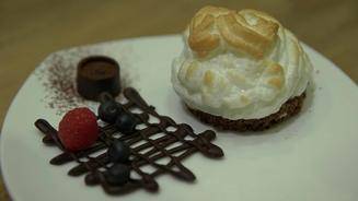 Gegrilltes Eis mit Baconpraline