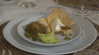 Orangenblüten-Mousse & Baklava