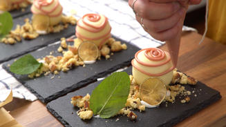 Parfait, Crumble und Meringue