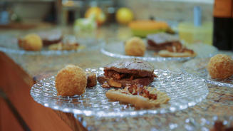  Gebratener Lachs mit Zucchini