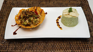 Avocado-Variation im Crunchykörbchen
