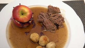 Rindersenfbraten Bayreuther Art
