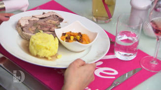 Turducken mit Süßkartoffel-Maissalat