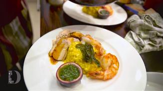 Surf & Turf von Maishähnchenbrust