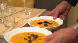 Kürbissuppe mit Kokosmilch