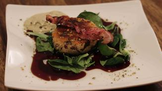 Käferbohnen-Couscous mit Kernöl-Kren