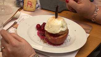 Bratapfel mit Schmandcreme