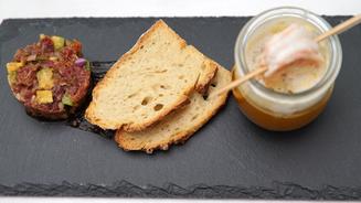 Garnelen mit Kürbiscreme-Suppe