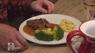 Wildschweinroulade mit Schupfnudeln