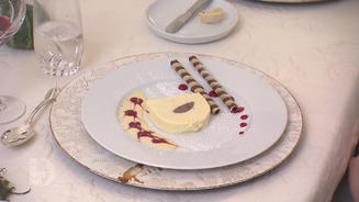 Parfait von weißer Schokolade