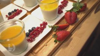 Kokosgrieß mit einem Waffeltjes-Segel