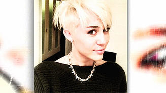 Miley Cyrus mit flippiger Punk-Frisur