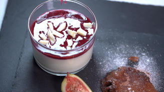 Champagnersorbet mit Schokosouffle