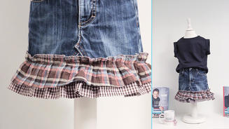 Upcycling: Jeans zum Kinderrock