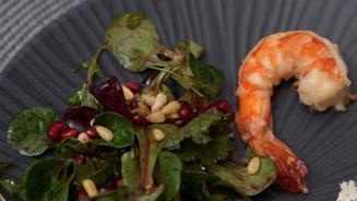 Forellenmousse mit Wildkräutersalat