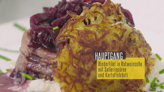 Rinderfilet in Rotweinsoße