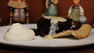 Blueberry Pie with Whipped Cream