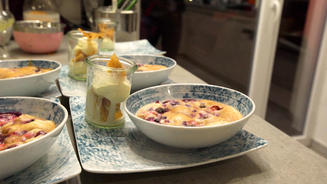 Gratinierte Beerenzabaione