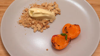 Tofu/ Olivenöl/ Aprikose