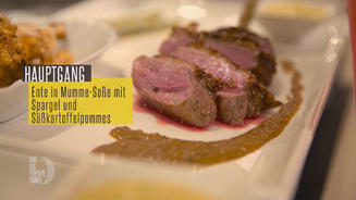 Entenbrust in Sesam-Honig-Kruste