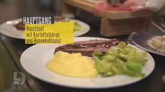 Roastbeef mit Rotwein-Printen-Soße