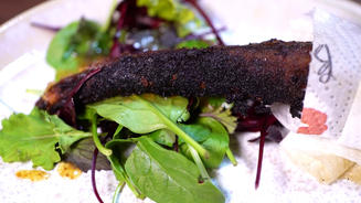  Crispy Pigtails mit Culurgiones