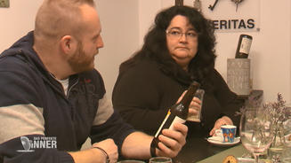 Ein Korkenzieher sorgt für Lacher