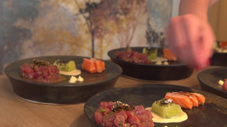 Asiatisch mariniertes Thunfischtatar