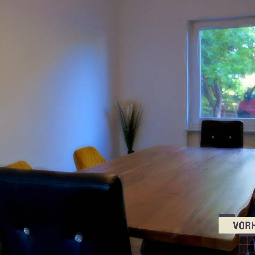 So kahl war das Esszimmer vor der großen Veränderung