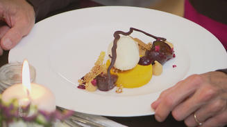 Kürbis mit Kefir und Karamell