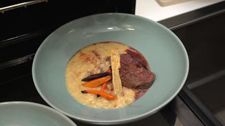  Rinderfilet sous-vide mit Risotto