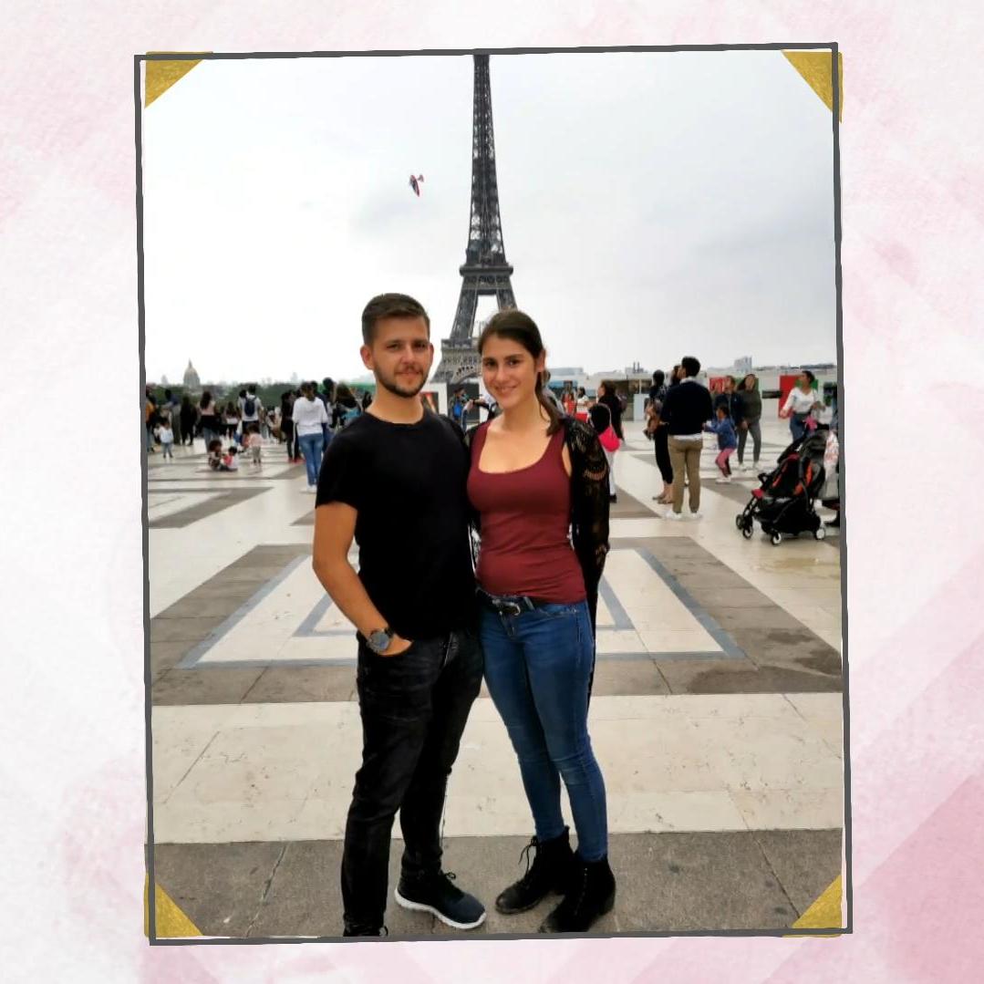 Laura und Fabian in Paris. Hier bekam die Braut dann auch ihren Heiratsantrag. Laura und Fabian in Paris. Hier bekam die Braut dann auch ihren Heiratsantrag.