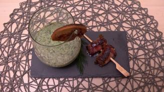 Geeistes Gurken-Dill-Minz-Süppchen