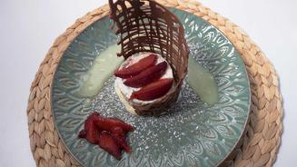 Eis, Frucht und Schokolade