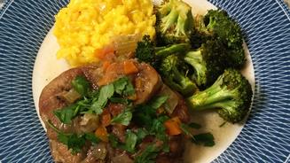 Ossobuco an Safranrisotto