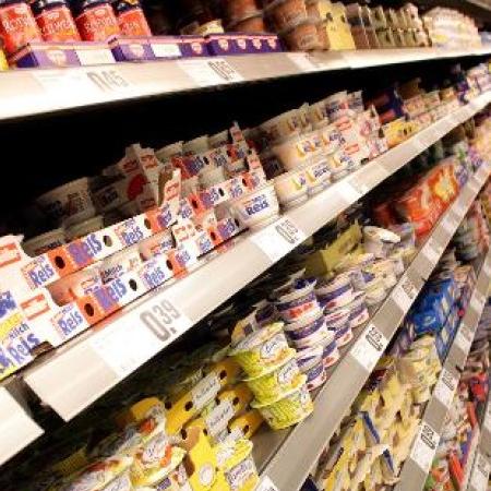 Neu gestalteter REWE-Supermarkt