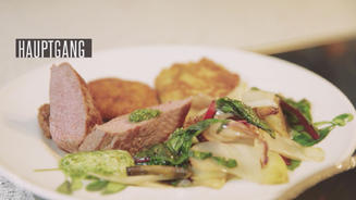 Lammlachse & karamellisierter Chicorée