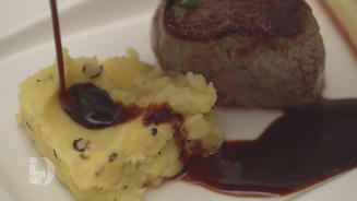 Kalbsfilet mit Kartoffelstampf