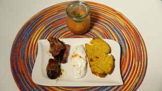 Gazpacho Andaluz mit Safran Baguette