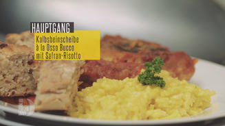 Kalbsbeinscheibe Osso Buco mit Risotto
