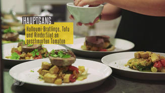 Gemüsebratling mit Halloumi