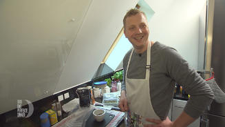 Sebastian kocht noch nicht lange