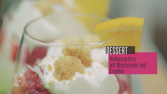 Vanille-Joghurt-Mascarpone mit Crumble