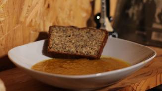 Kartoffel-Kürbis-Ingwer-Suppe