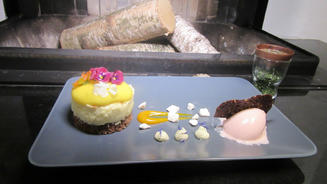 Weißes Schokoladenmousse und mehr