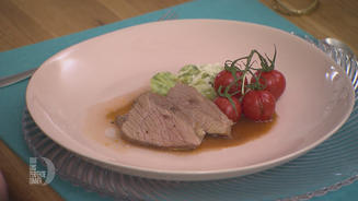 Kalbstafelspitz Sous-vide auf Gnocchi