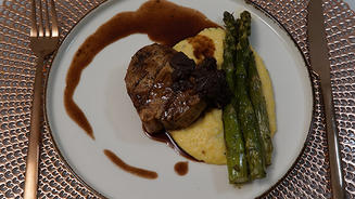 Rind mit Spargel
