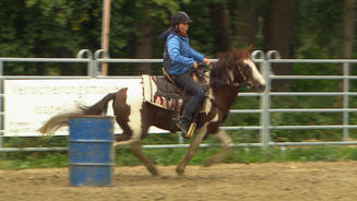 Die Western-Disziplin Barrel Race